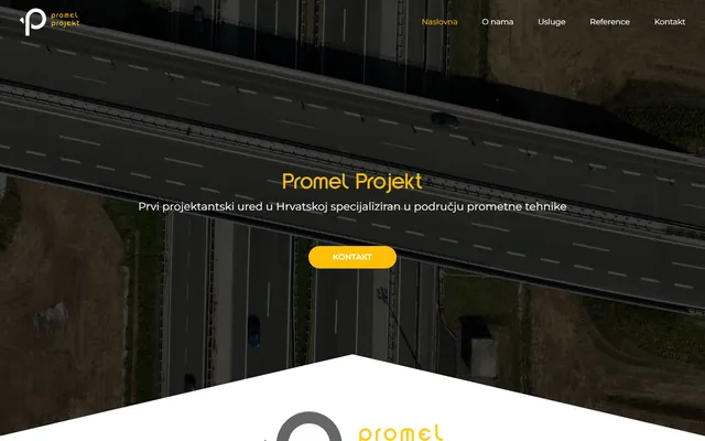Početna stranica promel.hr — projektni ured za prometno inženjerstvo Promel Projekt